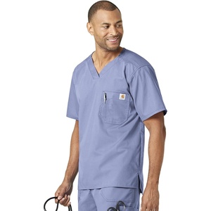 image:imageCarhartt Ripstop amp SubScrubs Scrubs for Men Utility Scrub TopsCeil Blue