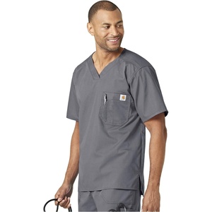 image:imageCarhartt Ripstop amp SubScrubs Scrubs for Men Utility Scrub TopsPewter