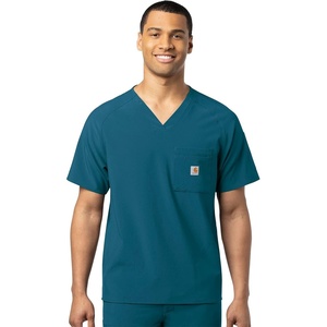 image:imageCarhartt Scrubs C16110 Mens Force CrossFlex Modern Fit Chest PocketCaribbean