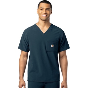 image:imageCarhartt Scrubs C16110 Mens Force CrossFlex Modern Fit Chest PocketNavy