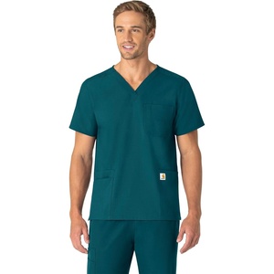 image:imageCarhartt Scrubs Unisex Force Essentials VNeck Tops with 6 PocketsCaribbean Blue