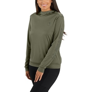 image:imageCarhartt Womens 106236 Womens Force Sun Defender Lightweight LongSlDusty Olive