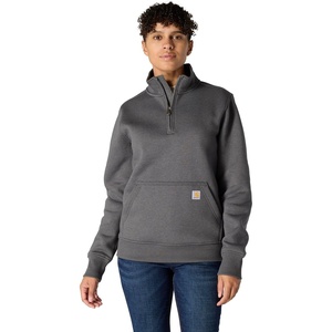 image:imageCarhartt Womens Clarksburg QuarterZip SweatshirtCarbon Heather