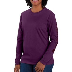 image:imageCarhartt Womens Dearborn Loose LS Logo TShirtEggplant