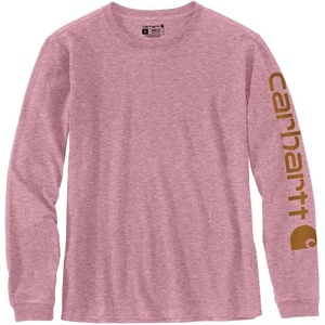 image:imageCarhartt Womens Dearborn Loose LS Logo TShirtFoxglove Snow Heather