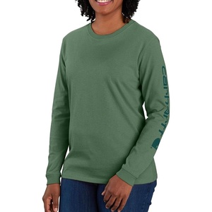 image:imageCarhartt Womens Dearborn Loose LS Logo TShirtFrosted Balsam