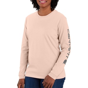 image:imageCarhartt Womens Dearborn Loose LS Logo TShirtGeorgia Peach
