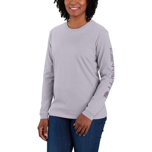 image:imageCarhartt Womens Dearborn Loose LS Logo TShirtLilac Haze