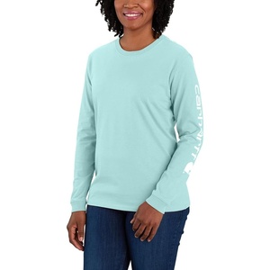 image:imageCarhartt Womens Dearborn Loose LS Logo TShirtPastel Turquoise