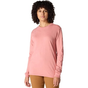 image:imageCarhartt Womens Dearborn Loose LS Logo TShirtRose Tint Heather