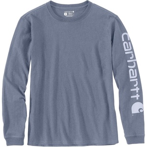 image:imageCarhartt Womens Dearborn Loose LS Logo TShirtWisteria Heather