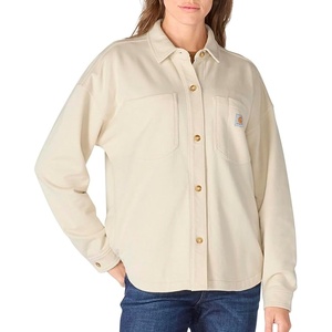 image:imageCarhartt Womens Durham Knit OvershirtOat Milk