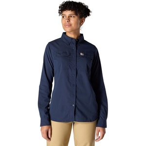 image:imageCarhartt Womens Force Relaxed Fit Lightweight Long Sleeve ShirtNavy