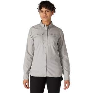 image:imageCarhartt Womens Force Relaxed Fit Lightweight Long Sleeve ShirtSteel