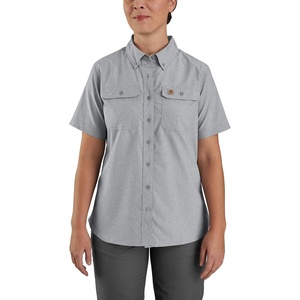 image:imageCarhartt Womens Force Relaxed Fit Lightweight Short Sleeve ShirtSteel