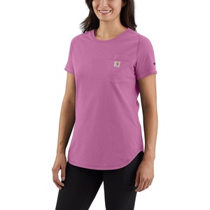 image:imageCarhartt Womens Force Relaxed Fit Midweight Pocket TShirt 105415Thistle