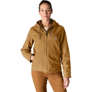 image:imageCarhartt Womens Iconic Washed Duck Sierra JacketCarhartt Brown