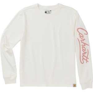 image:imageCarhartt Womens Irvine Loose Ls Logo TShirtEggshell