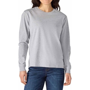 image:imageCarhartt Womens Irvine Loose Ls Logo TShirtHeather Gray