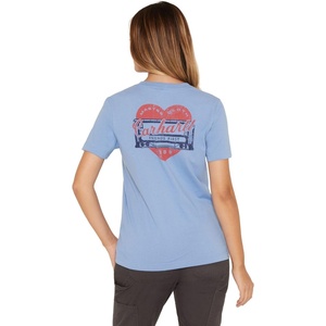 image:imageCarhartt Womens Irvine Relaxed Heritage Heart TShirtWorkwear Blue