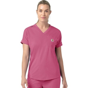 image:imageCarhartt Womens Knit Womens VNeck Scrub TopElectric Fuschia