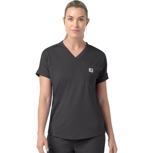 image:imageCarhartt Womens Knit Womens VNeck Scrub TopPewter