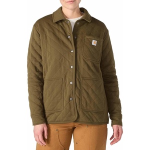 image:imageCarhartt Womens Paxton Quilted Shirt JacBurnished Logs