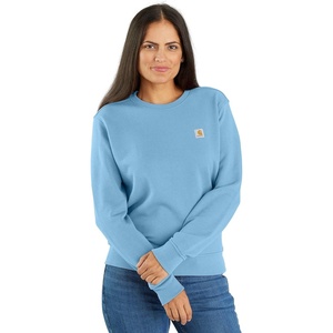 image:imageCarhartt Womens Relaxed Fit Midweight French Terry Crewneck SweatshirtFresh Water
