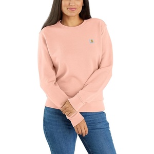 image:imageCarhartt Womens Relaxed Fit Midweight French Terry Crewneck SweatshirtTropical Peach