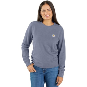 image:imageCarhartt Womens Relaxed Fit Midweight French Terry Crewneck SweatshirtWisteria