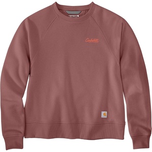 image:imageCarhartt Womens Sawyer Crewneck SweatshirtDark Rose Tint