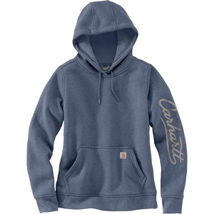 image:imageCarhartt Womens Sawyer Script Logo SweatshirtApproaching Storm Heather