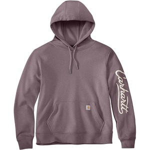 image:imageCarhartt Womens Sawyer Script Logo SweatshirtAsh Berry Heather