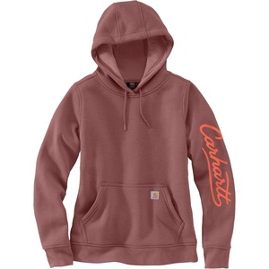 image:imageCarhartt Womens Sawyer Script Logo SweatshirtDark Rose Tint