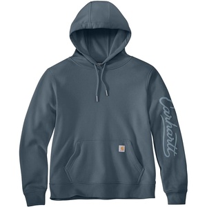 image:imageCarhartt Womens Sawyer Script Logo SweatshirtIron Blue