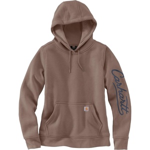 image:imageCarhartt Womens Sawyer Script Logo SweatshirtStone Brown