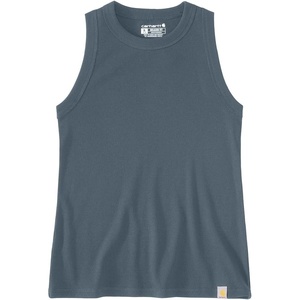 image:imageCarhartt Womens Tencel Fiber Series Fitted Ribbed TankIron Blue
