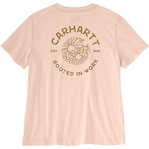 image:imageCarhartt Womens Tencel Fiber Series Loose Floral TShirtLight Coral