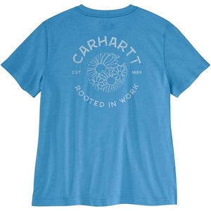 image:imageCarhartt Womens Tencel Fiber Series Loose Floral TShirtTranquil Blue
