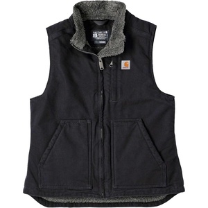image:imageCarhartt Womens Washed Duck Mock Neck VestBlack