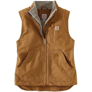 image:imageCarhartt Womens Washed Duck Mock Neck VestCarhartt Brown