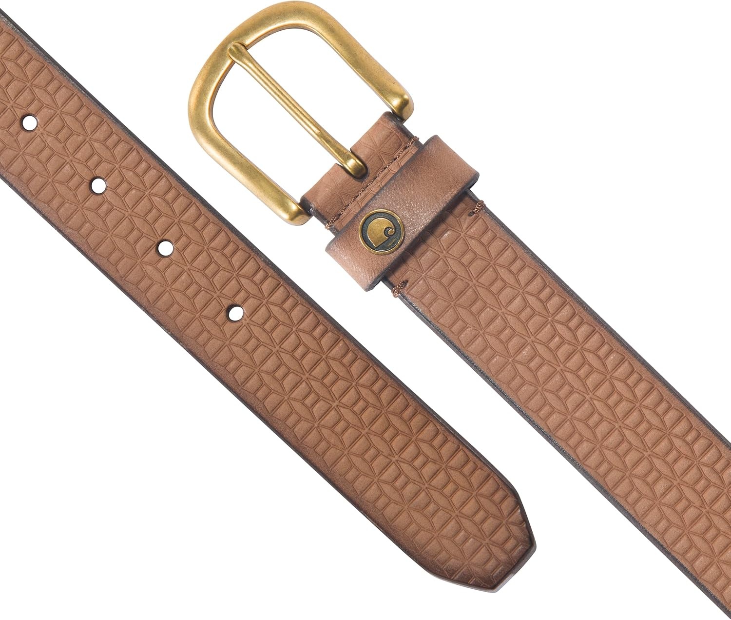 image:imageCarhartt Womens Casual Rugged Belts Available in Multiple Styles Colors amp SizesSaddle Leather Basketweave Brown