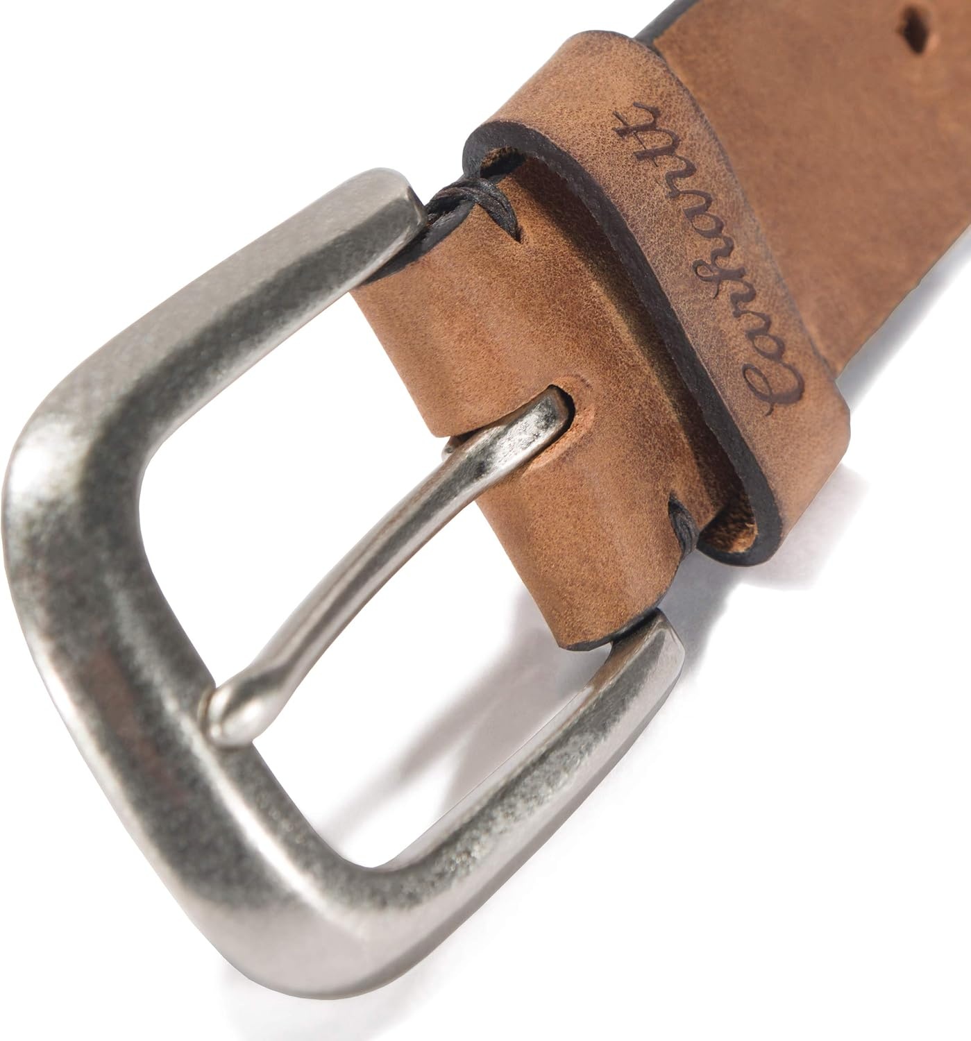 image:imageCarhartt Womens Casual Rugged Belts Available in Multiple Styles Colors amp SizesTanned Leather Continuous Tan