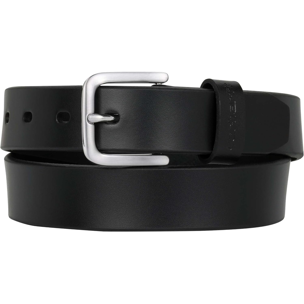 image:imageCarhartt Womens Casual Rugged Belts Available in Multiple Styles Colors amp SizesClassic Leather Buckle W Nickle Roller Finish Black