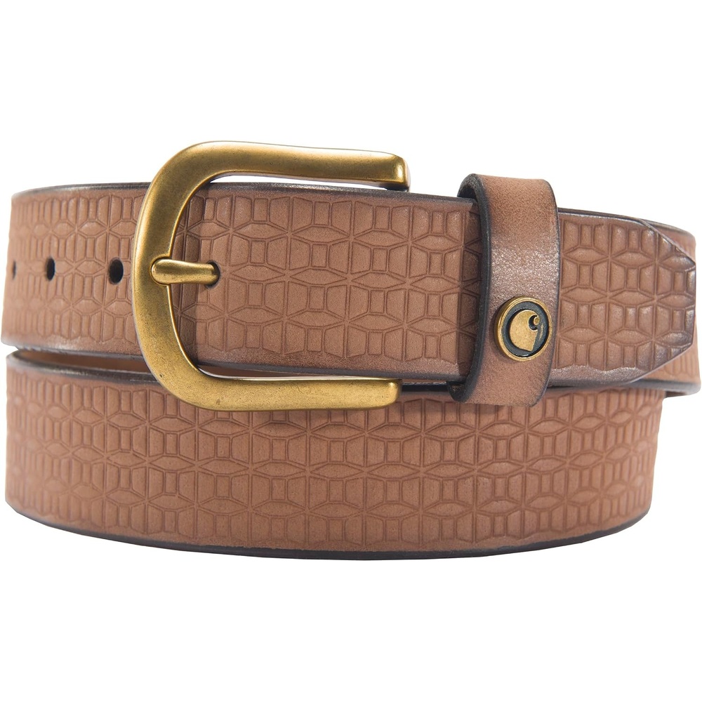 image:imageCarhartt Womens Casual Rugged Belts Available in Multiple Styles Colors amp SizesSaddle Leather Basketweave Brown