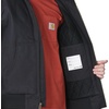image:imageCarhartt Boys FlannelLined Hooded Canvas Insulated ZipUp Jacket  Polyester Blend  Quilted Polyester Brushed TricotLined Main Body  Everyday WearBlack