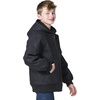 image:imageCarhartt Boys FlannelLined Hooded Canvas Insulated ZipUp Jacket  Polyester Blend  Quilted Polyester Brushed TricotLined Main Body  Everyday WearBlack