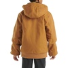 image:imageCarhartt Boys FlannelLined Hooded Canvas Insulated ZipUp Jacket  Polyester Blend  Quilted Polyester Brushed TricotLined Main Body  Everyday WearCarhartt Brown