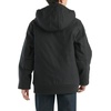 image:imageCarhartt Boys FlannelLined Hooded Canvas Insulated ZipUp Jacket  Polyester Blend  Quilted Polyester Brushed TricotLined Main Body  Everyday WearCaviar Black