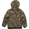 image:imageCarhartt Boys FlannelLined Hooded Canvas Insulated ZipUp Jacket  Polyester Blend  Quilted Polyester Brushed TricotLined Main Body  Everyday WearMossy Oak Bottomland